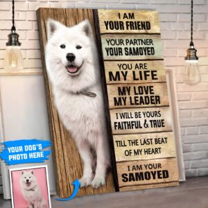 Samoyed Personalized Poster Canvas Dog Canvas Wall Art Dog Lovers Gifts For Him Or Her 4