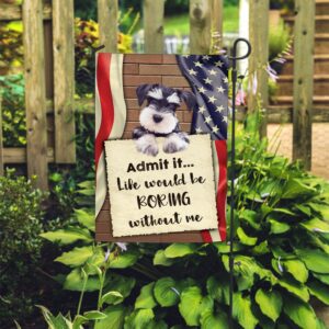 Schnauzer Flag 2 Garden Dog Flag Dog Owner Gift Ideas 2