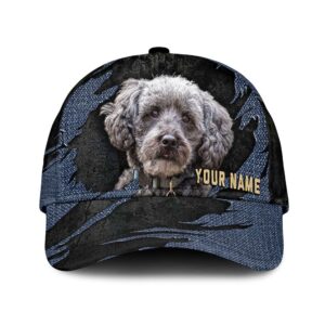 Schnoodle Jean Background Custom Name Cap Classic Baseball Cap All Over Print Gift For Dog Lovers 1 k6xqmi