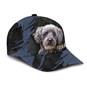 Schnoodle Jean Background Custom Name Cap Classic Baseball Cap All Over Print Gift For Dog Lovers 2 y8vl5p