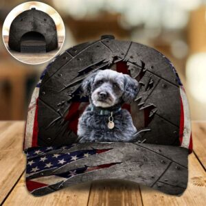 Schnoodle On The American Flag Cap Hats For Walking With Pets Gifts Dog Hats For Relatives 1 ikbxpy