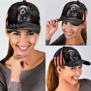 Schnoodle On The American Flag Cap Hats For Walking With Pets Gifts Dog Hats For Relatives 2 ssveqc