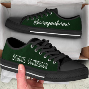 School Counselor Kinoyouknow All Dark Green Low Top Shoes Best Gift For Teacher School Shoes 2