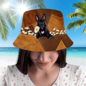 Scottish Terrier Bucket Hat Hats To Walk With Your Beloved Dog A Gift For Dog Lovers 2 oshram