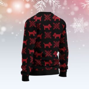 Scottish Terrier Christmas Ugly Christmas Sweater Dog Memorial Gift Unisex Crewneck Sweater 2
