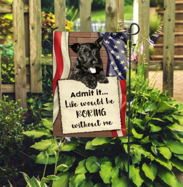 Scottish Terrier Flag 1 – Garden Dog Flag – Dog Owner Gift Ideas