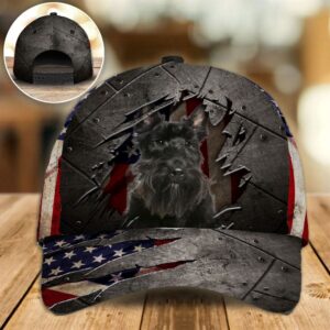 Scottish Terrier On The American Flag Cap Hats For Walking With Pets Gifts Dog Caps For Friends 1 qlt8bq
