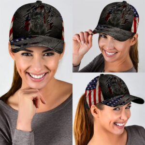 Scottish Terrier On The American Flag Cap Hats For Walking With Pets Gifts Dog Caps For Friends 2 gbr4bm