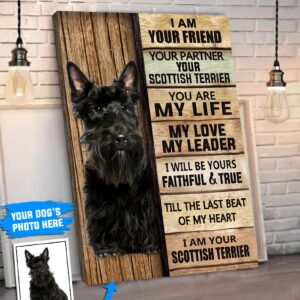 Scottish Terrier Personalized Poster Canvas Dog Canvas Wall Art Dog Lovers Gifts For Him Or Her 2
