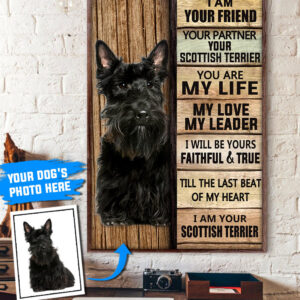 Scottish Terrier Personalized Poster Canvas Dog Canvas Wall Art Dog Lovers Gifts For Him Or Her 3