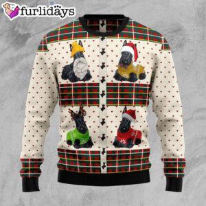 Scottish Terriers Xmas Dog Lover Ugly Christmas Sweater Christmas Outfits Gift 1
