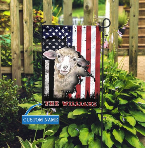 Sheep Personalized House Flag – Flags For The Garden – Outdoor Decoration