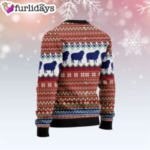 Sheep Wishing Ewe Ugly Christmas Sweater Gift For Pet Lovers Unisex Crewneck Sweater 2