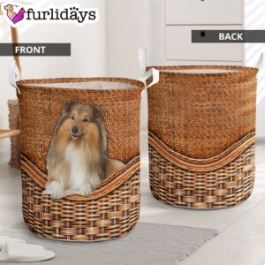 Sheetland Sheepdog Rattan Texture Laundry Basket…