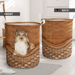 Sheetland Sheepdog Rattan Texture Laundry Basket…