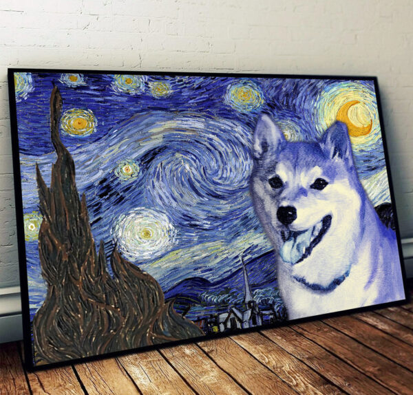 Shiba Inu Poster & Matte Canvas – Dog Wall Art Prints – Painting On Canvas