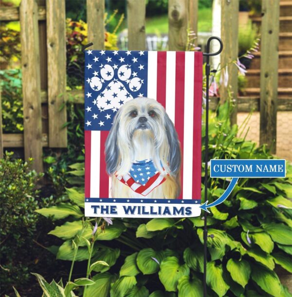 Shih Tzu Personalized Garden Flag – Personalized Dog Garden Flags – Dog Lovers Gifts For Him Or Her – Outdoor Decor