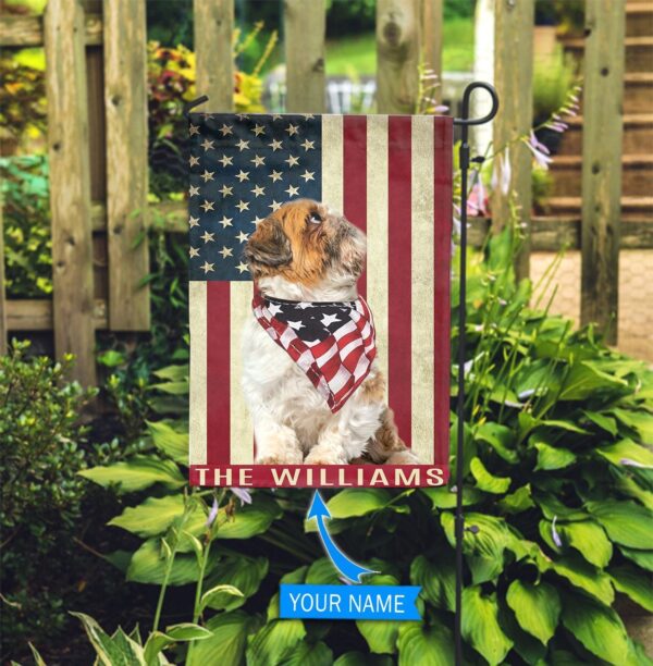 Shih Tzu Personalized Garden Flag – Personalized Dog Garden Flags – Dog Lovers Gifts for Him or Her