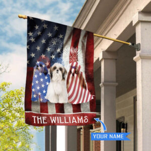 Shih Tzu Personalized House Flag Personalized Dog Garden Flags Dog Gifts For Owners 2