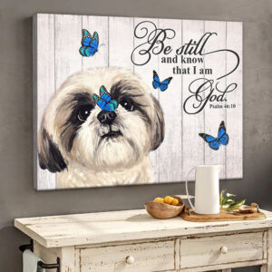 Shih Tzu Poster Matte Canvas Dog Wall Art Prints Canvas Wall Art Decor 1