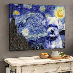 Shorkie Poster Matte Canvas Dog Wall Art Prints Painting On Canvas 2