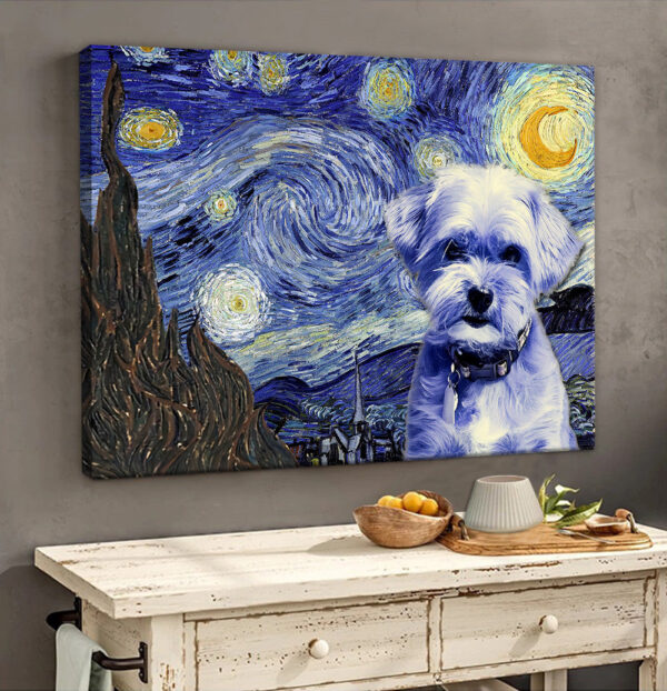 Shorkie Poster & Matte Canvas – Dog Wall Art Prints – Painting On Canvas