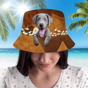 Silver Labrador Bucket Hat Hats To Walk With Your Beloved Dog A Gift For Dog Lovers 2 vcxyfm