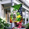 Silver Labrador Happy St Patrick’s Day Garden Flag – Best Outdoor Decor Ideas – St Patrick’s Day Gifts