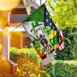 Silver Labrador Happy St Patrick s Day Garden Flag Best Outdoor Decor Ideas St Patrick s Day Gifts 3