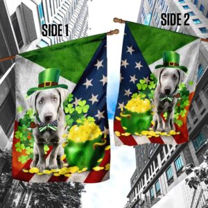 Silver Labrador Happy St Patrick s Day Garden Flag Best Outdoor Decor Ideas St Patrick s Day Gifts 4