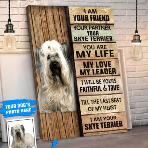 Skye Terrier Personalized Poster Canvas Dog Canvas Wall Art Dog Lovers Gifts For Him Or Her 2