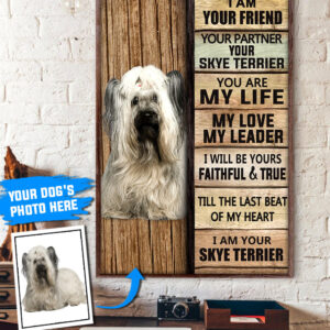 Skye Terrier Personalized Poster Canvas Dog Canvas Wall Art Dog Lovers Gifts For Him Or Her 3