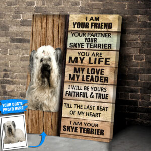 Skye Terrier Personalized Poster Canvas Dog Canvas Wall Art Dog Lovers Gifts For Him Or Her 4