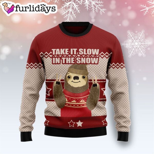 Sloth Take It Slow T Ugly Christmas Sweater – Gift For Christmas –  Gifts For Dog Lovers
