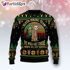 Sloth Team Holiday Ugly Christmas Sweater…