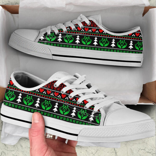 Social Worker Symbol Christmas Low Top Shoes – Best Shoes For Christmas – Sneaker For Walking