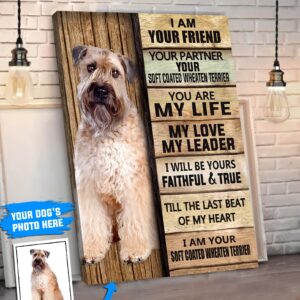 Soft Coated Wheaten Terrier Personalized Poster Canvas Dog Canvas Wall Art Dog Lovers Gifts For Him Or Her 2