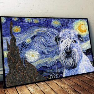 Soft Coated Wheaten Terrier Poster Matte Canvas Dog Wall Art Prints Painting On Canvas 1