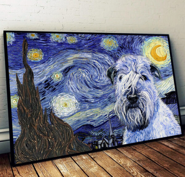 Soft Coated Wheaten Terrier Poster & Matte Canvas – Dog Wall Art Prints – Painting On Canvas
