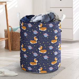 Space Corgi Laundry Basket Laundry Hamper Dog Lovers Gifts for Him or Her Dog Memorial Gift 1