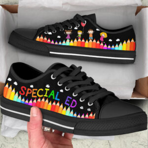 Special Ed Abc Black Low Top Shoes Best Gift For Teacher School Shoes Best Shoes For Him Or Her Sneaker For Walking 2