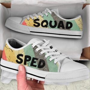 Sped Squad Vintage Low Top Shoes Best Gift For Teacher School Shoes Best Shoes For Him Or Her 1
