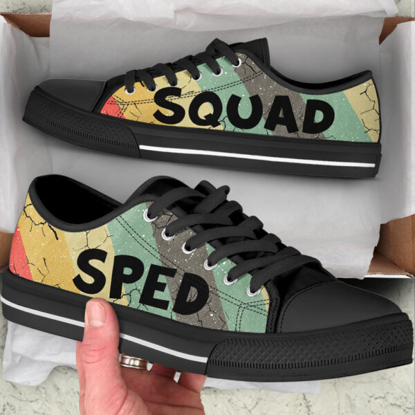 Sped Squad Vintage Low Top Shoes – Best Gift For Teacher, School Shoes – Best Shoes For Him Or Her