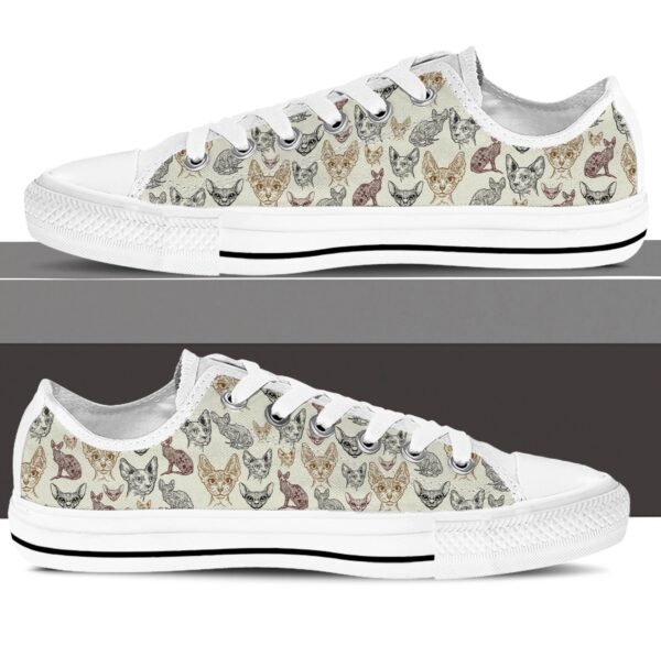 Sphynx Cat Low Top Shoes – Sneaker For Cat Walking – Lowtop Casual Shoes Gift For Adults