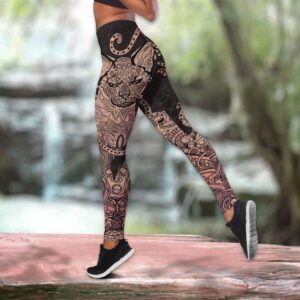 Sphynx Cat Tattoos All Over Printed Women s Tanktop Leggings Set Perfect Workout Outfits Gifts For Cat Lovers 2 sy6ox9