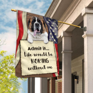 St. Bernard Flag 2 Garden Dog Flag Dog Owner Gift Ideas 3