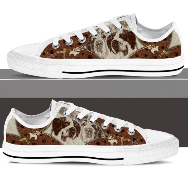 St. Bernard Low Top Shoes – Low Top Sneaker – Dog Walking Shoes Men Women
