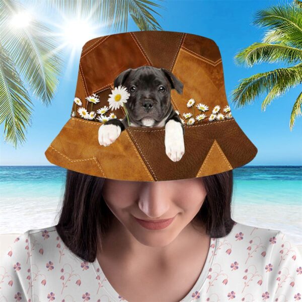 Staffordshire Bull Terrier Bucket Hat – Hats To Walk With Your Beloved Dog – Gift For Dog Loving Friends