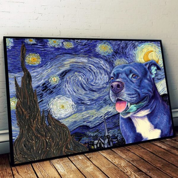 Staffordshire Bull Terrier Poster & Matte Canvas – Dog Wall Art Prints – Canvas Wall Art Decor