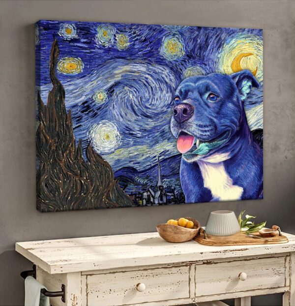 Staffordshire Bull Terrier Poster & Matte Canvas – Dog Wall Art Prints – Canvas Wall Art Decor